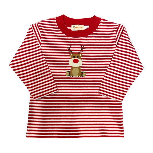 Luigi Rudolph Hand Applique Striped Tee