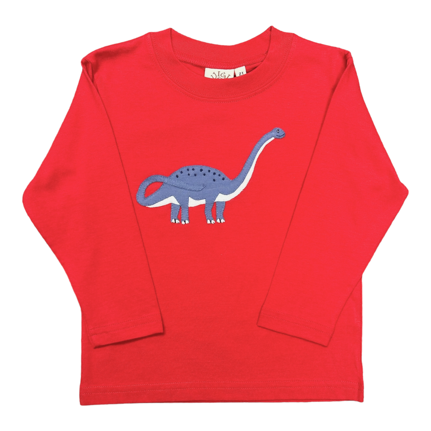 Luigi Brontosaurus Hand Applique Tee