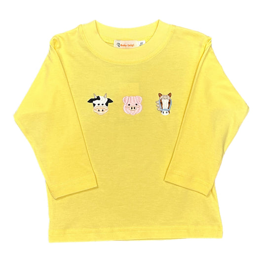 Luigi Farm Animals Applique Tee