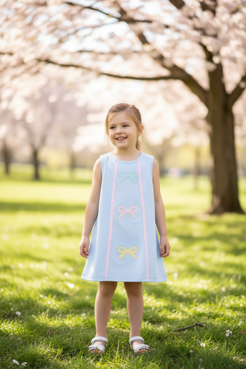 Banana Split Hadley Bow A-line Dress