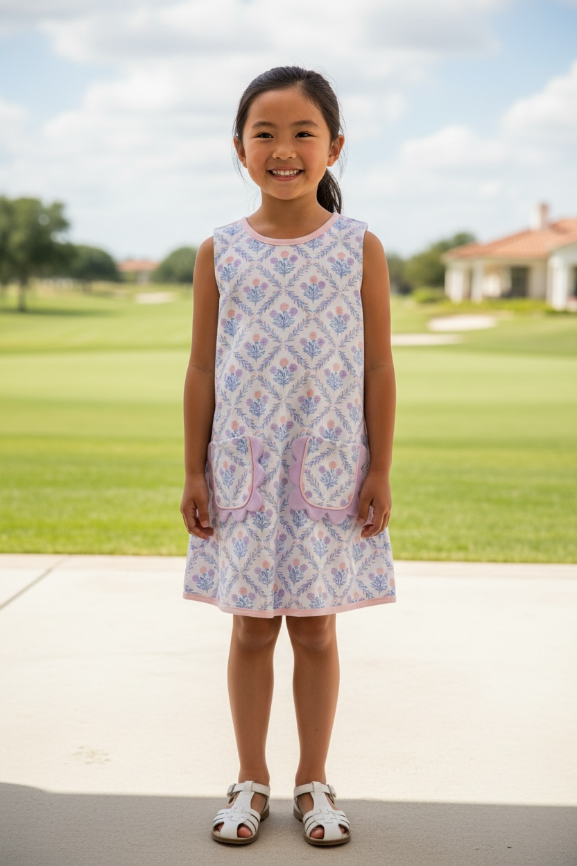 Banana Split Garden Rosette A-line Dress