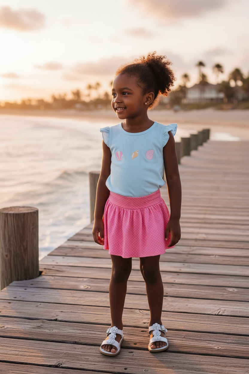Luigi Printed Gathered Skort