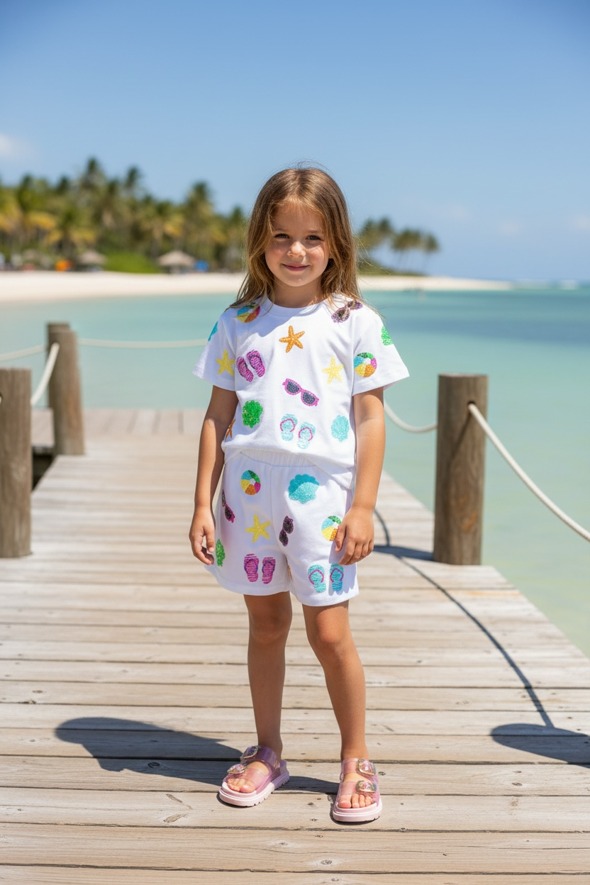 Belle Cher Beach Terry Short
