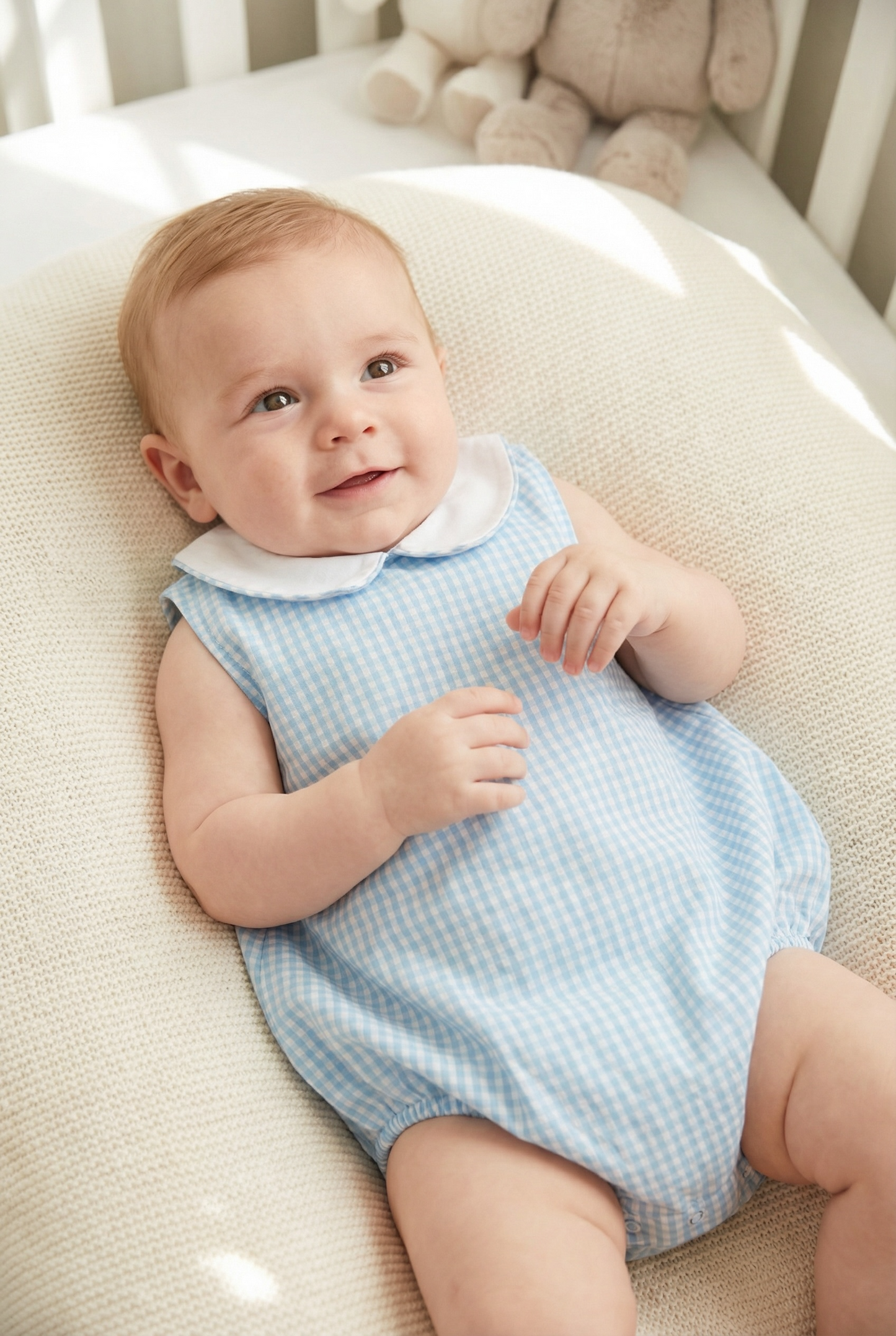 Whimsy Bay Hugo Plaid Collard Bubble