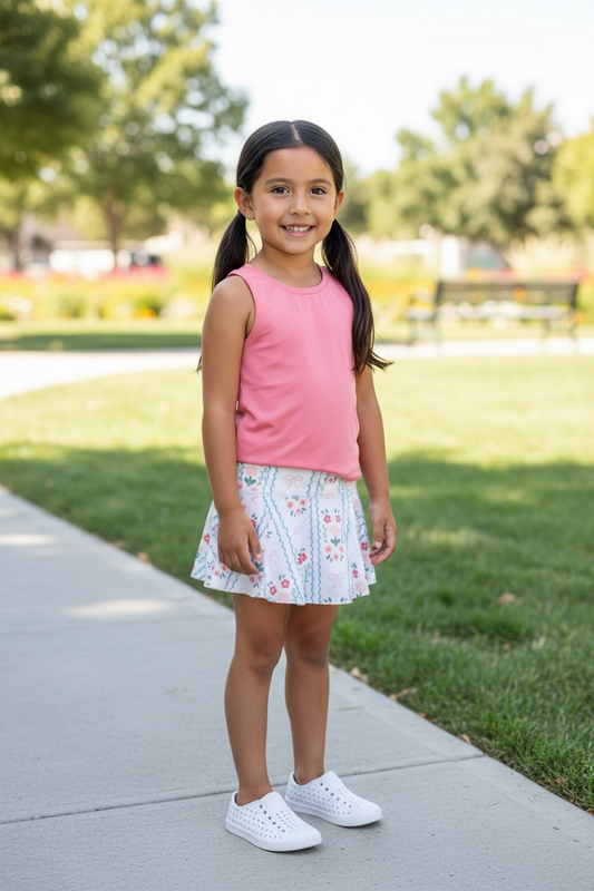 Honesty Floral Bow Skirt