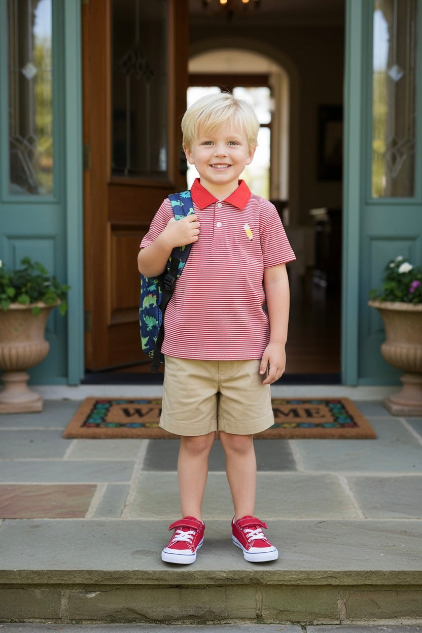 Cypress Row Stripe Tailgate Polo