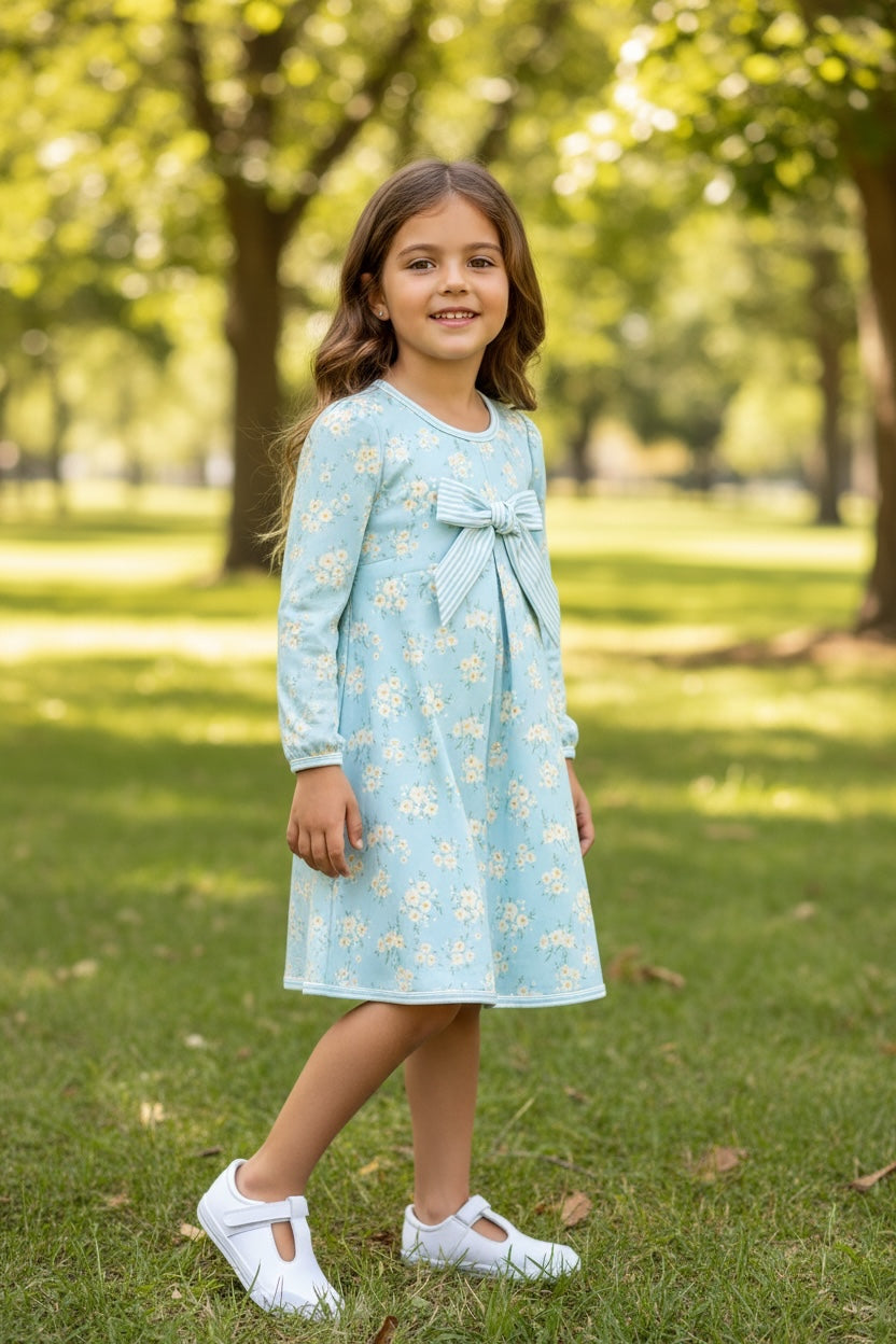 True Floral Bow Dress