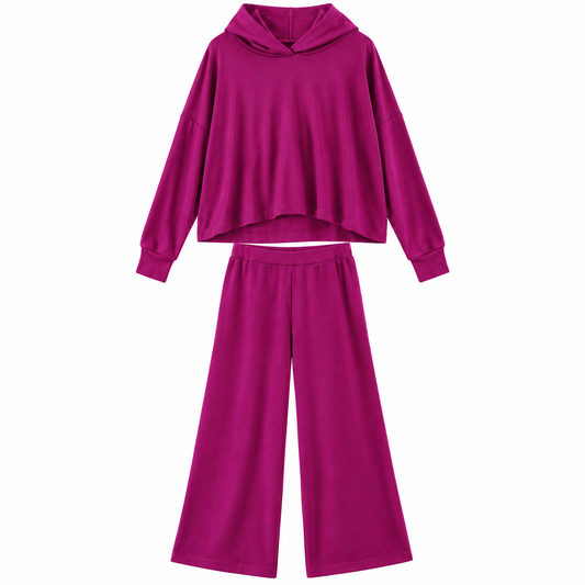 Area Code 407 Yala Hoodie Wide Leg Pant Set