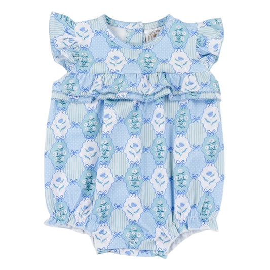 Cypress Row Rosalie Ruffle Floral Romper