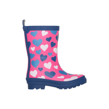 Load image into Gallery viewer, Hatley White Hearts Matte Rain Boots