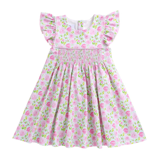Swoon Baby Roses Smocked Dress