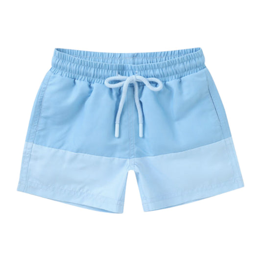 Swoon Baby Watercolor Block Swim Trunks