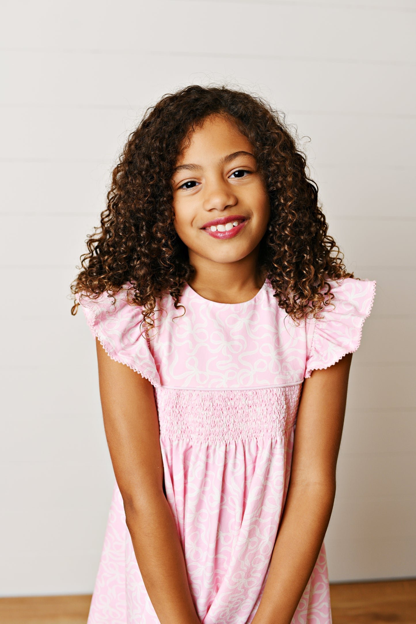 Swoon Baby Bows Smocked Dress