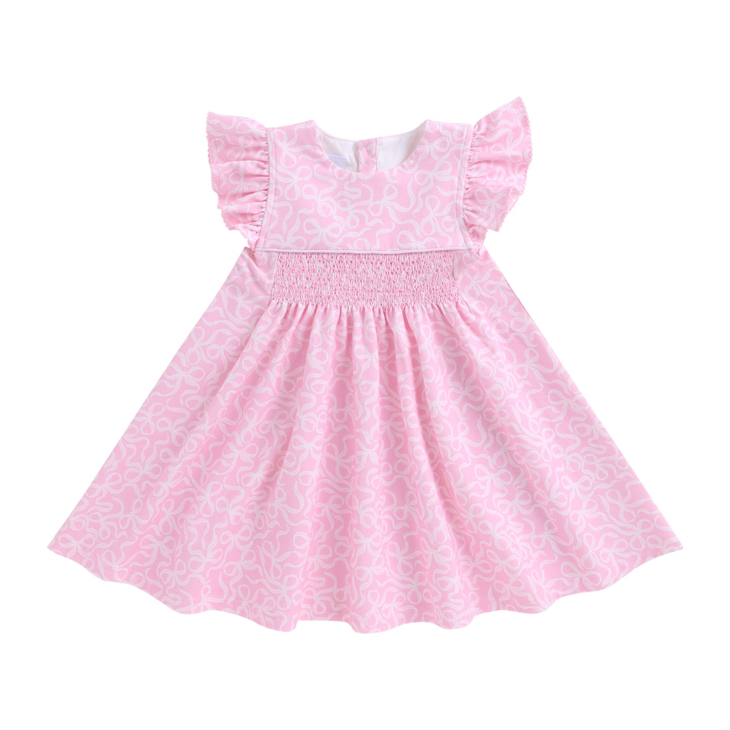 Swoon Baby Bows Smocked Dress