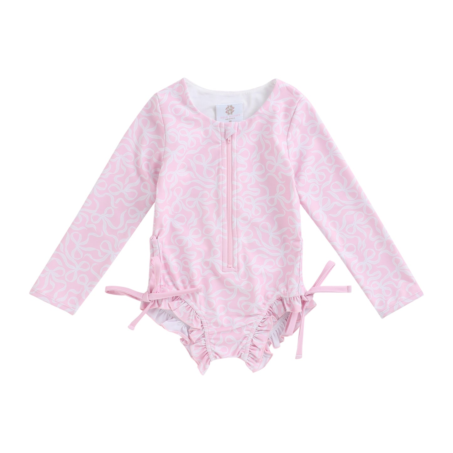 Swoon Baby Bows Rash Guard 1 Piece Swimsuit