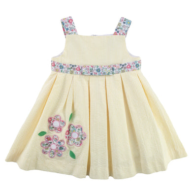 Florence Eiseman Beautiful Blooms Seersucker Dress With Flowers
