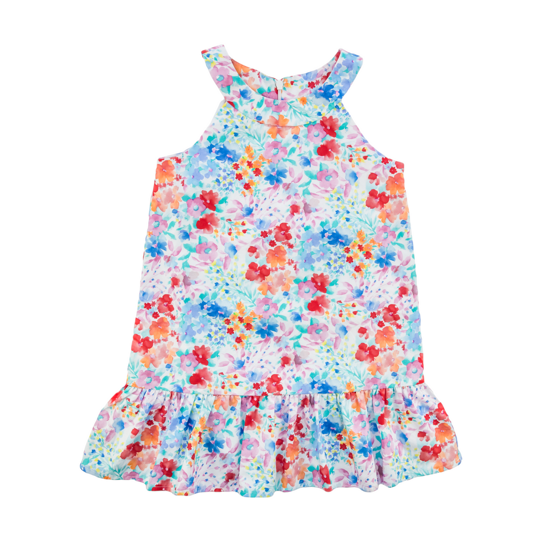 Florence Eiseman Easy Breezy Floral Dress With Shirred Skirt