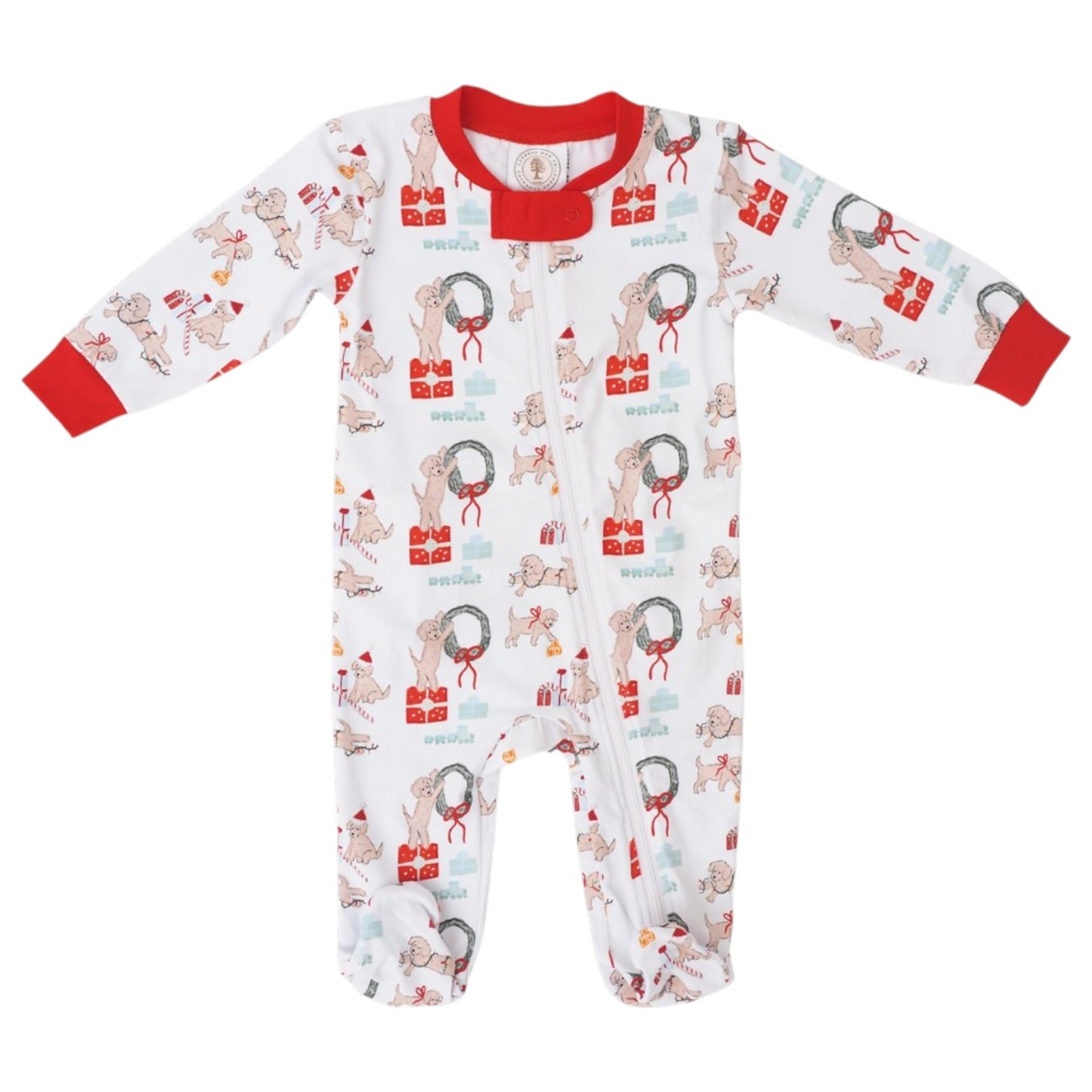 Cypress Row Santa Paws Footie