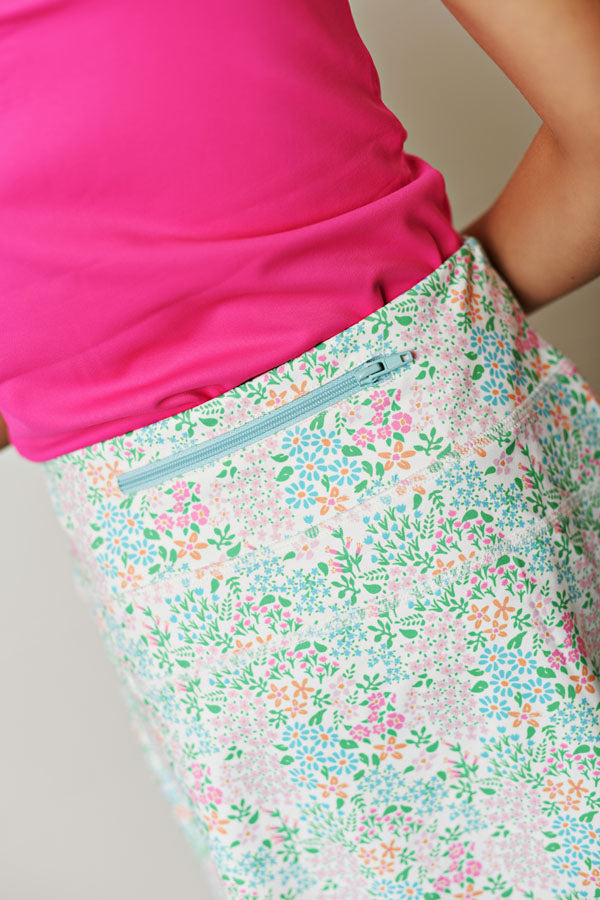 Swoon Baby Ditsy Floral Active Wear Skort