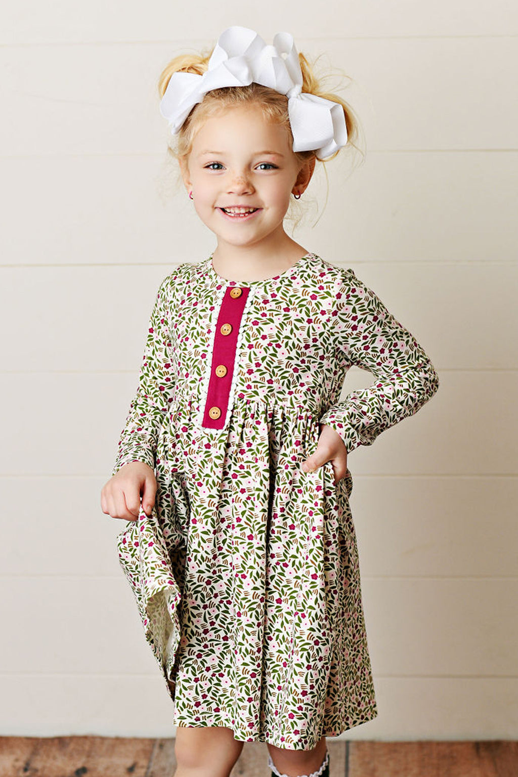 Swoon Baby Ditsy Floral Petal Dress