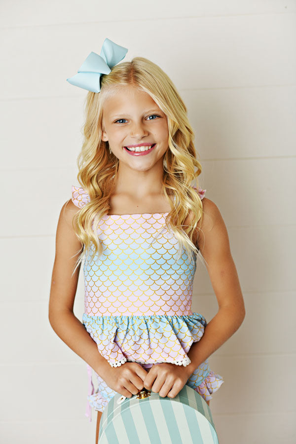 Swoon Baby Shimmer Mermaid Tunic Swimsuit