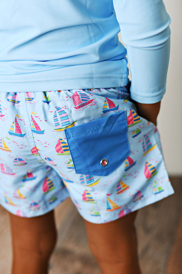 Swoon Baby Sail Away Swim Trunk