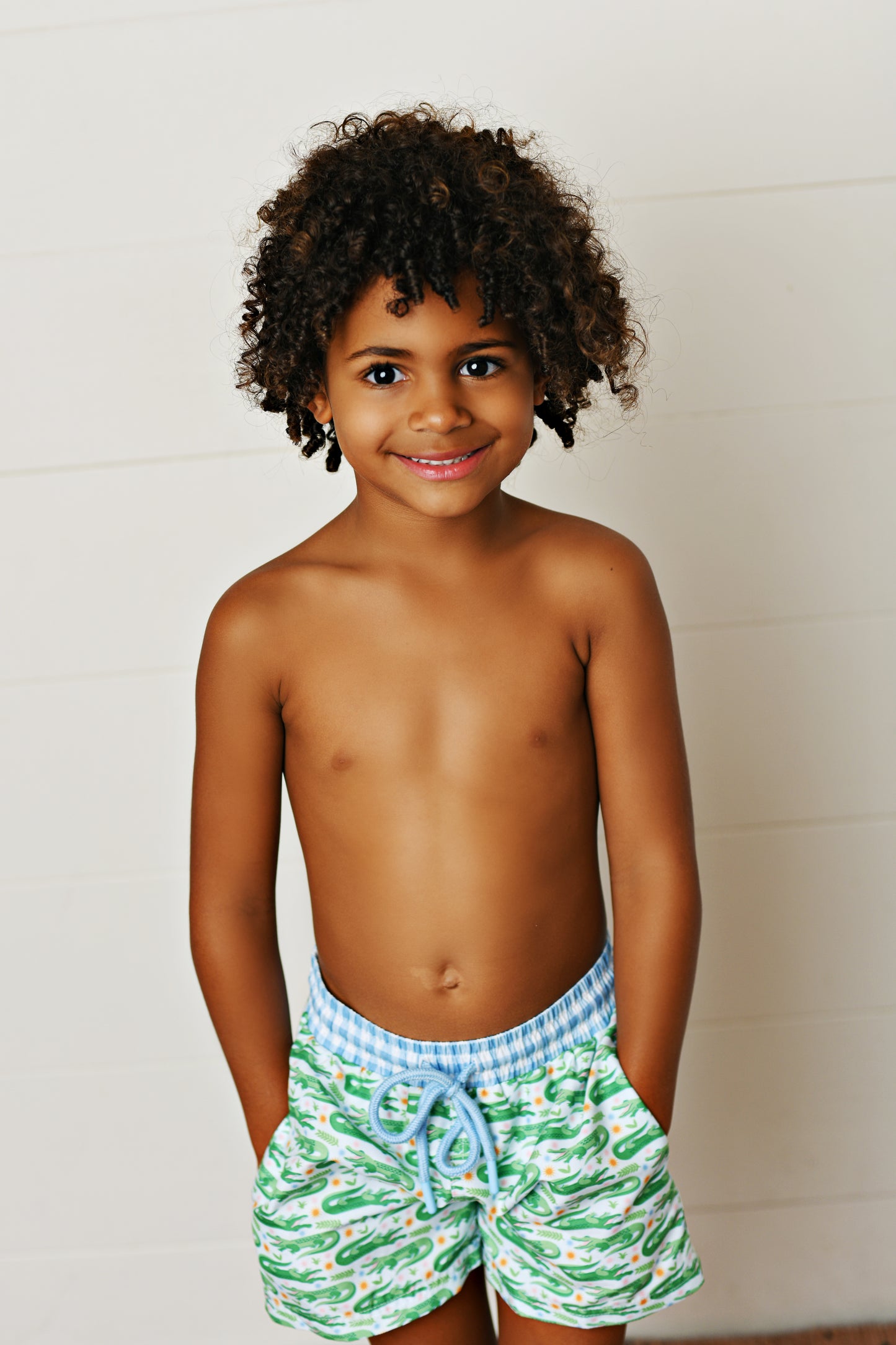 Swoon Baby Citrus Blooms Swim Trunk