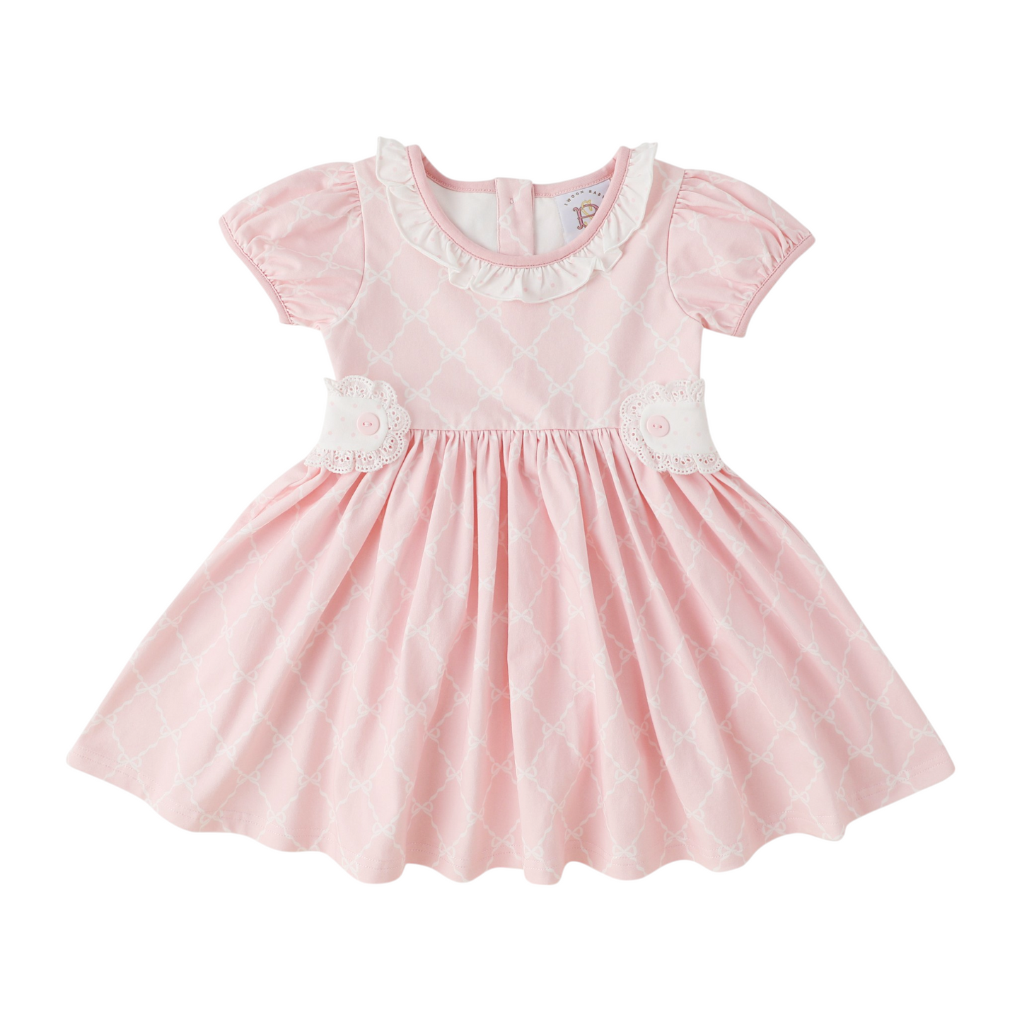 Swoon Baby Pretty Pink Ribbons And Bows Gwen Tab Dress