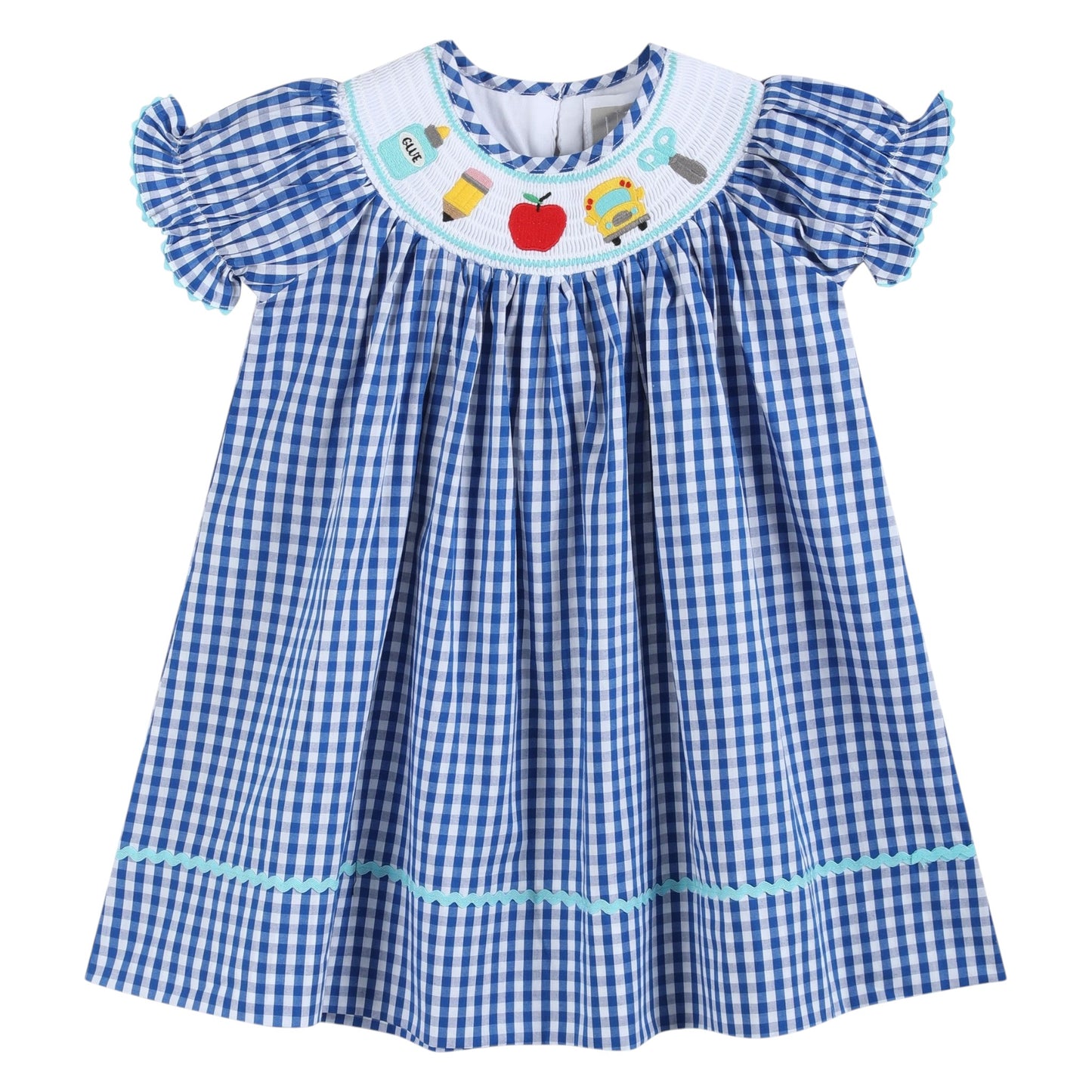 Lil Cactus Smocked School Bishop Dress