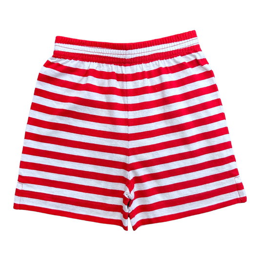 Luigi Wide Stripe Cotton Jersey Knit Short