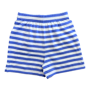 Luigi Wide Stripe Cotton Jersey Knit Short