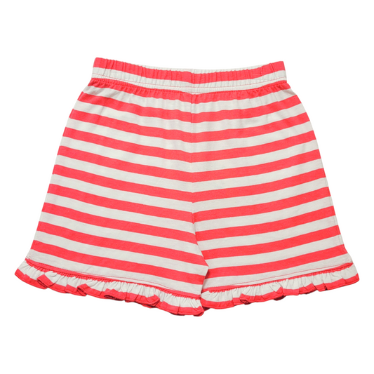 Luigi Striped Ruffle Edge Shorts