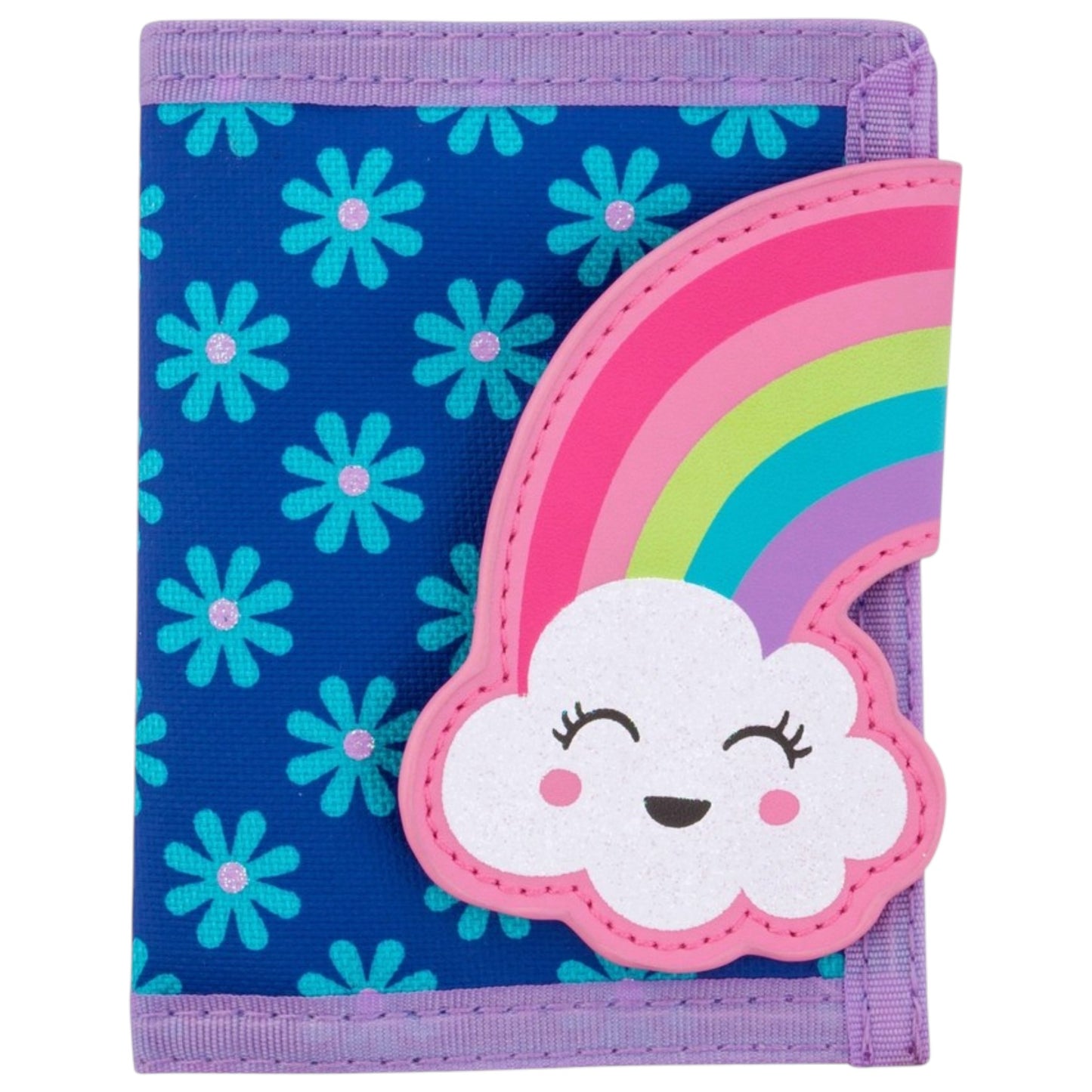 Stephen Joseph Tri-Fold Rainbow Appliqué Wallet