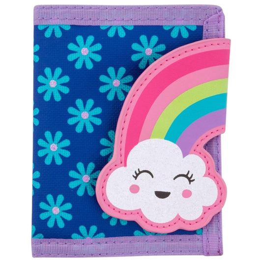 Stephen Joseph Tri-Fold Rainbow Appliqué Wallet