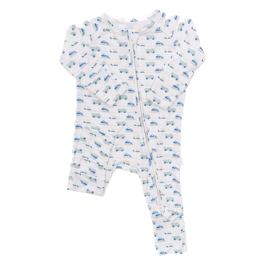 The Uptown Baby Construction Zone Sleep Zip Romper