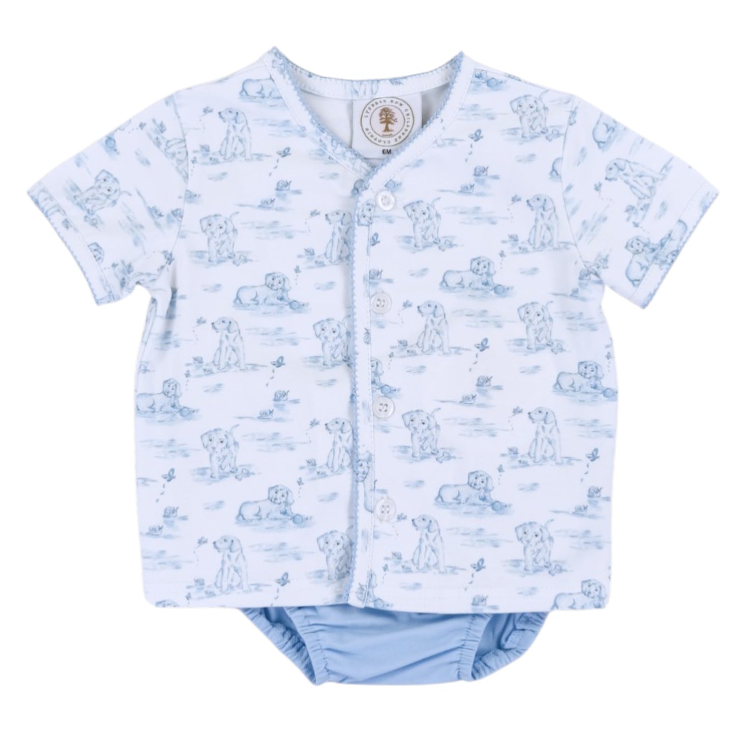 Cypress Row Snips & Snails Boys Diaper Set