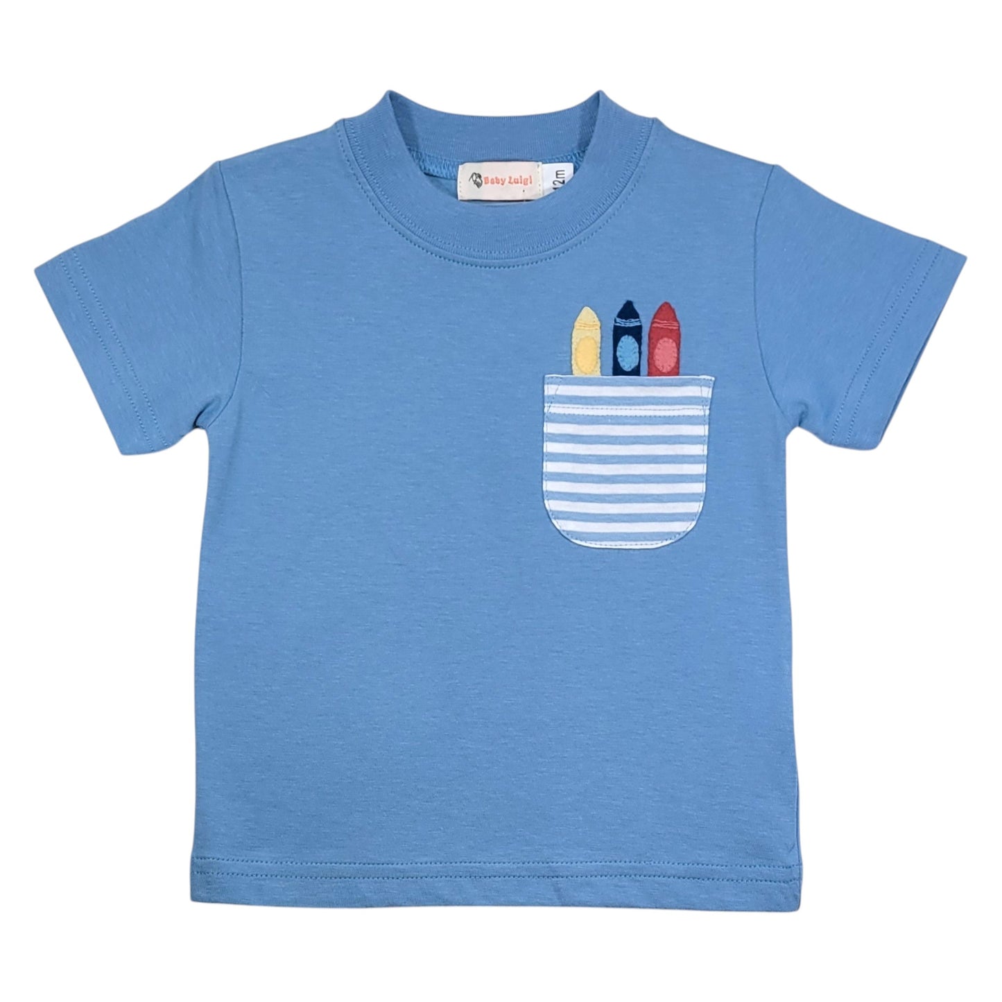 Luigi Stripe Pocket Crayon T-Shirt