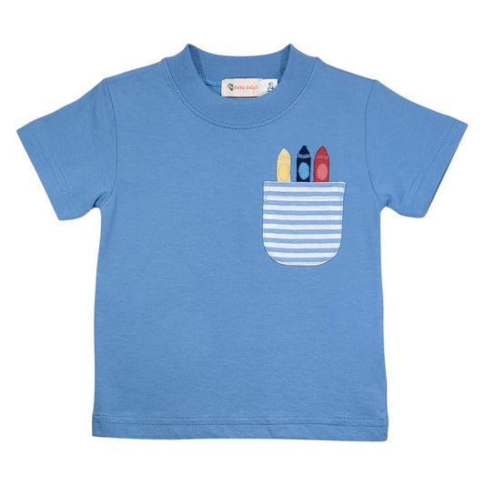 Luigi Stripe Pocket Crayon T-Shirt