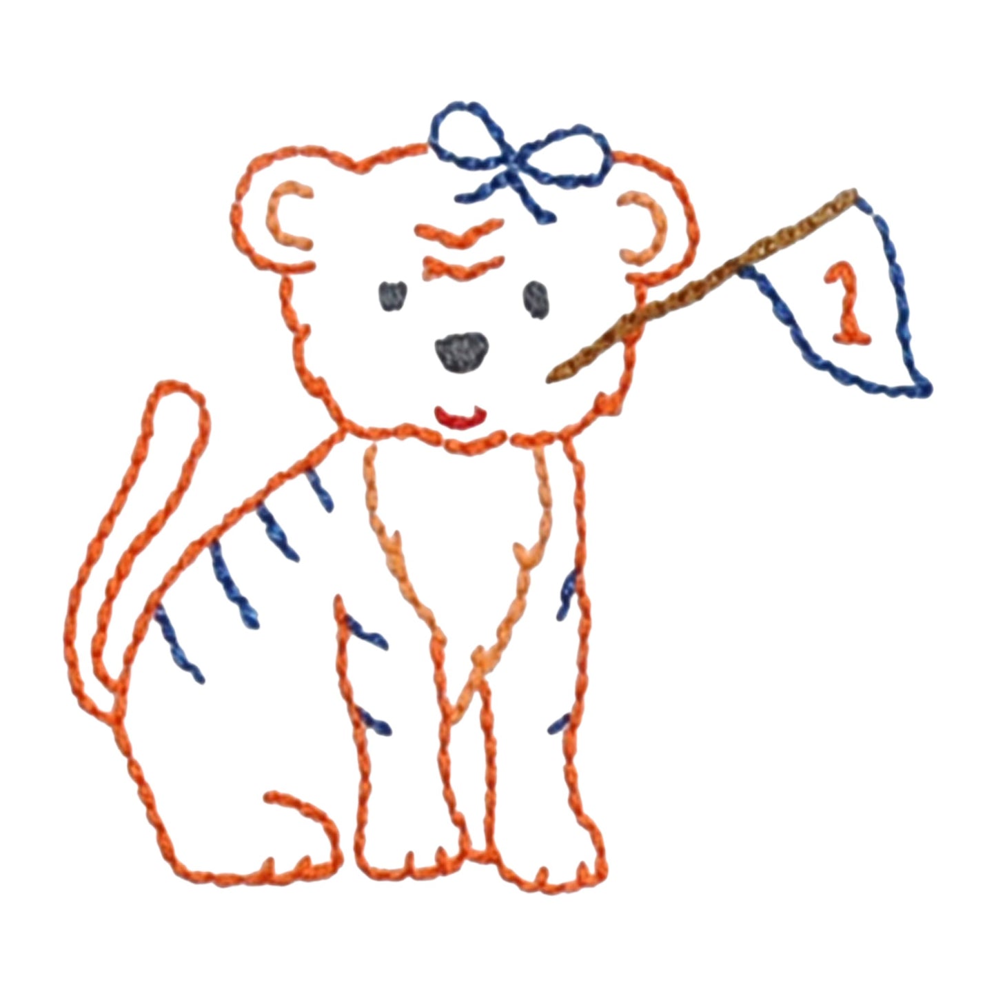 Southern Saturday Tiger Holding Flag Dress