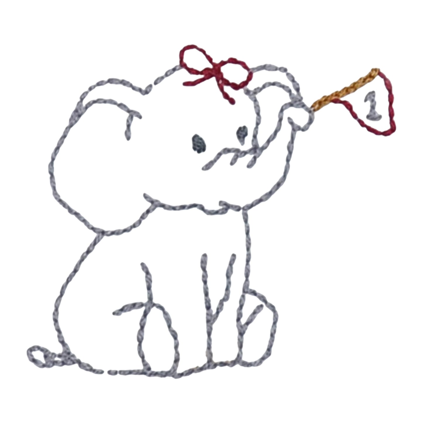 Southern Saturday Elephant Holding Flag Dress
