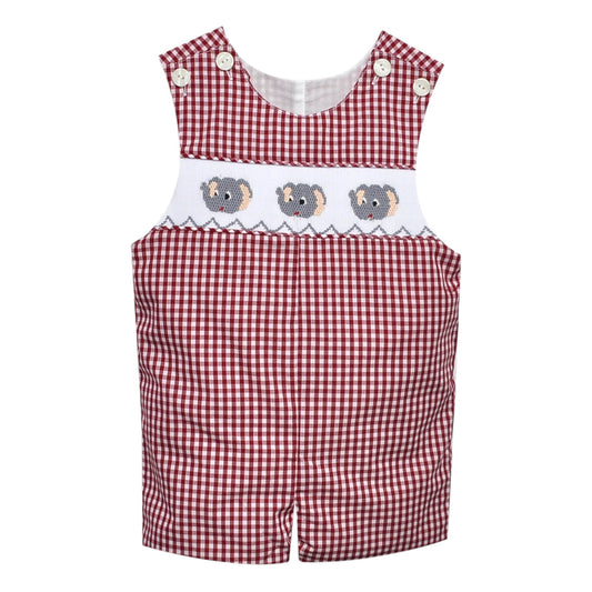 Southern Saturday Elephant Smocked Shortall