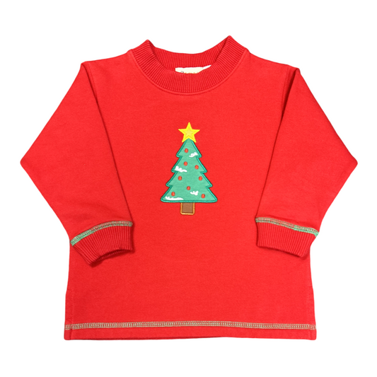 Luigi Christmas Tree Applique Sweatshirt