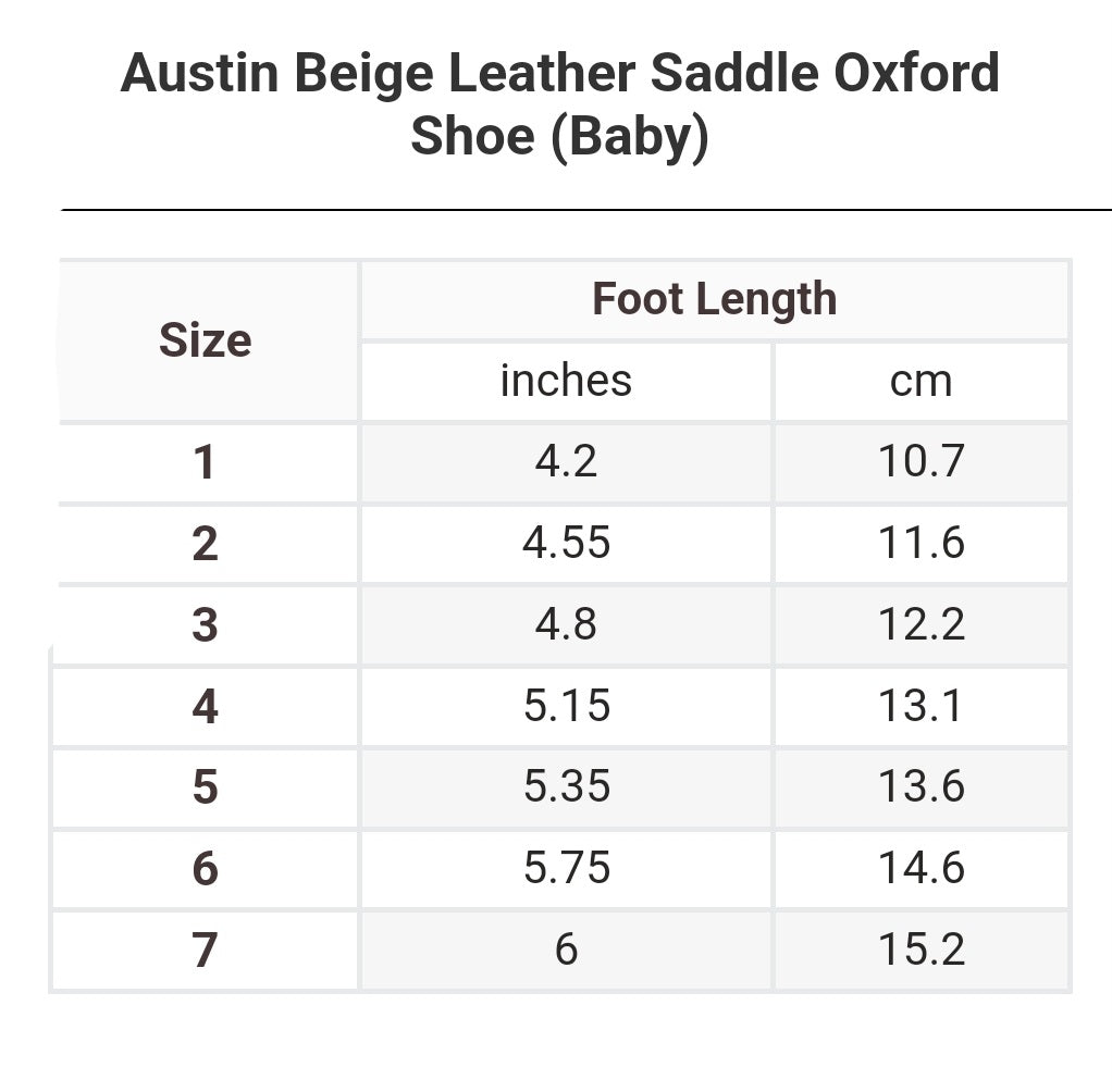 L'Amour Austin Beige Leather Saddle Oxford Shoe