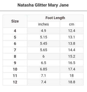 L'Amour Natasha Glitter Mary Jane