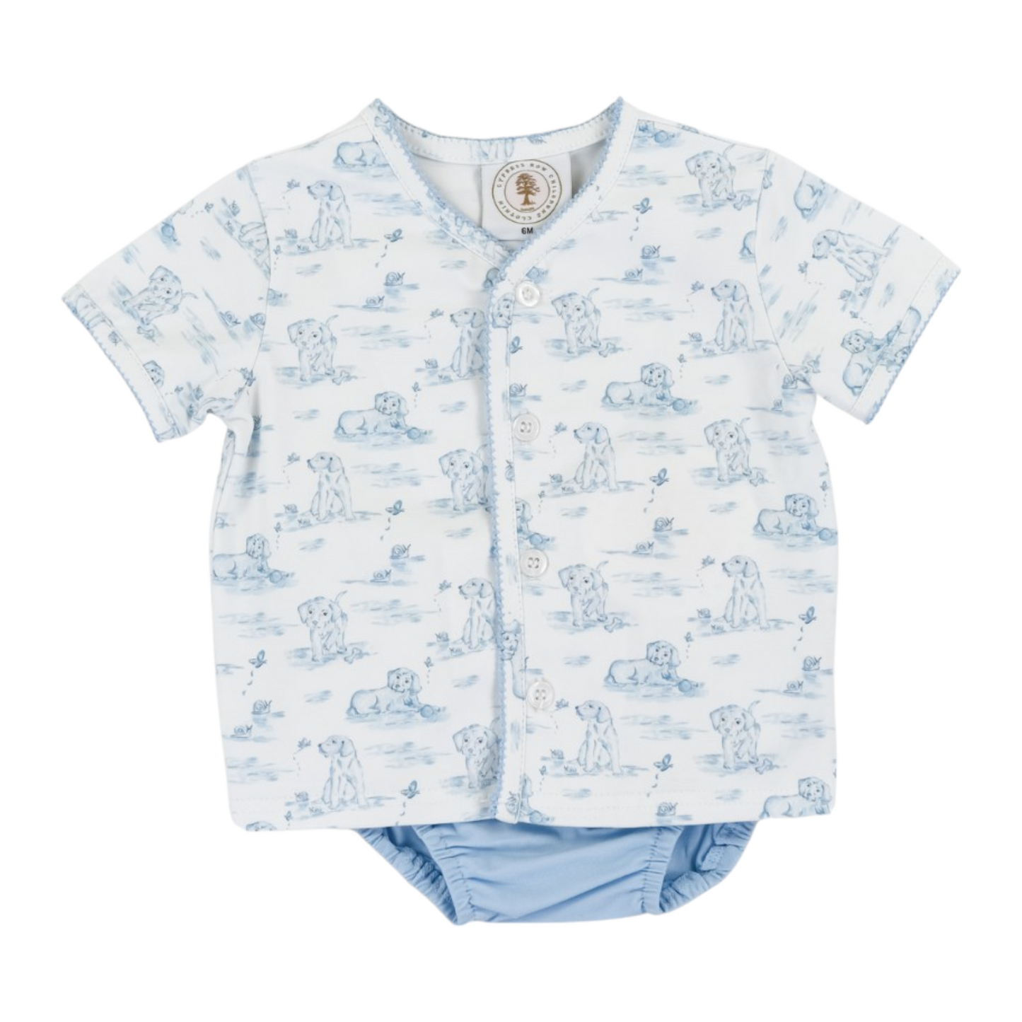 Cypress Row Snips & Snails Diaper Set- Boy's