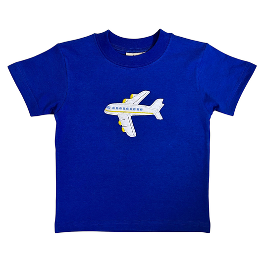 Luigi Airplane Applique Tee