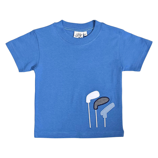 Luigi Golf Clubs Applique Tee