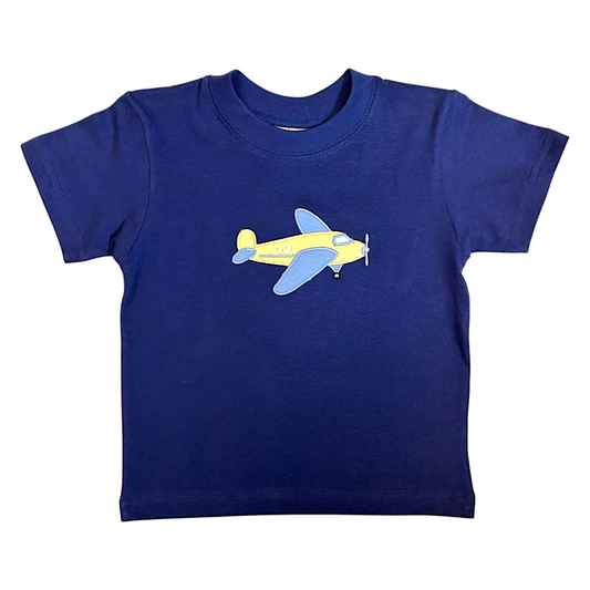 Luigi Airplane Applique Tee