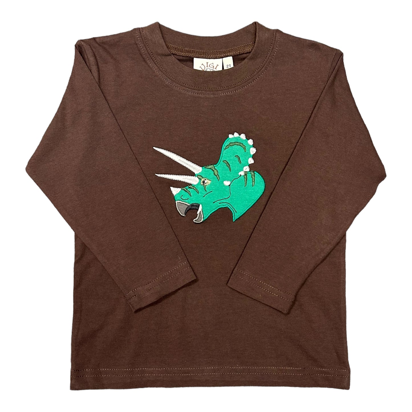 Luigi Triceratops Applique Tee