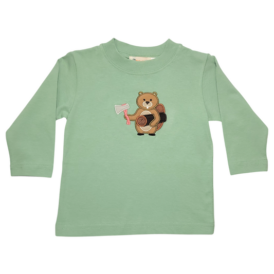 Baby Luigi Beaver With Axe And Log T-Shirt